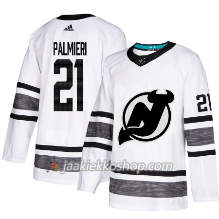 Miehille NHL New Jersey Devils Pelipaita Kyle Palmieri 21 Valkoinen 2019 All-Star Adidas Authentic